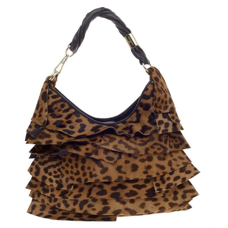 saint laurent shoulder bag leopard