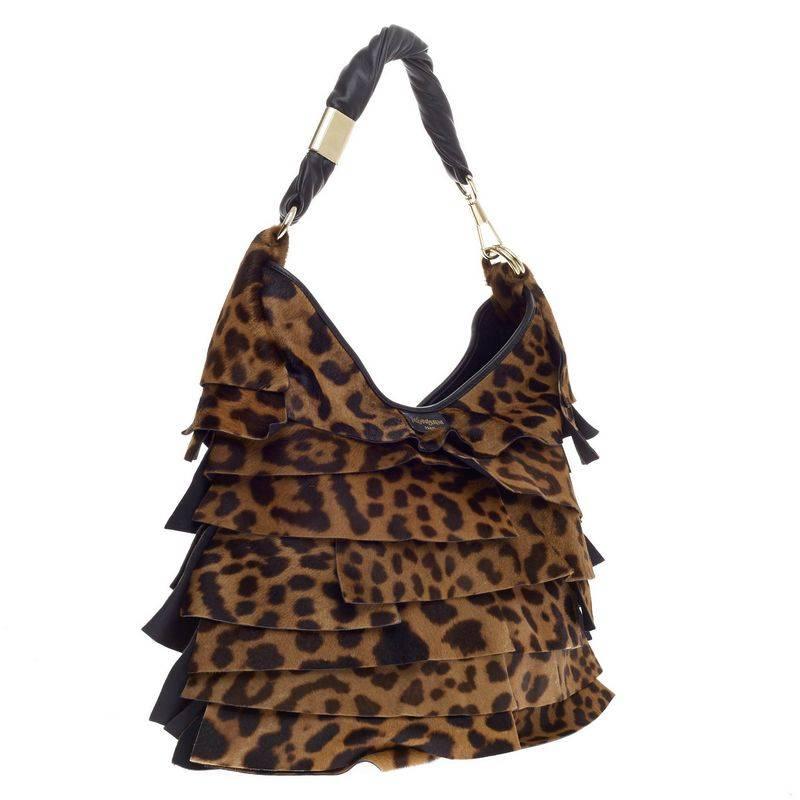 saint laurent shoulder bags leopard