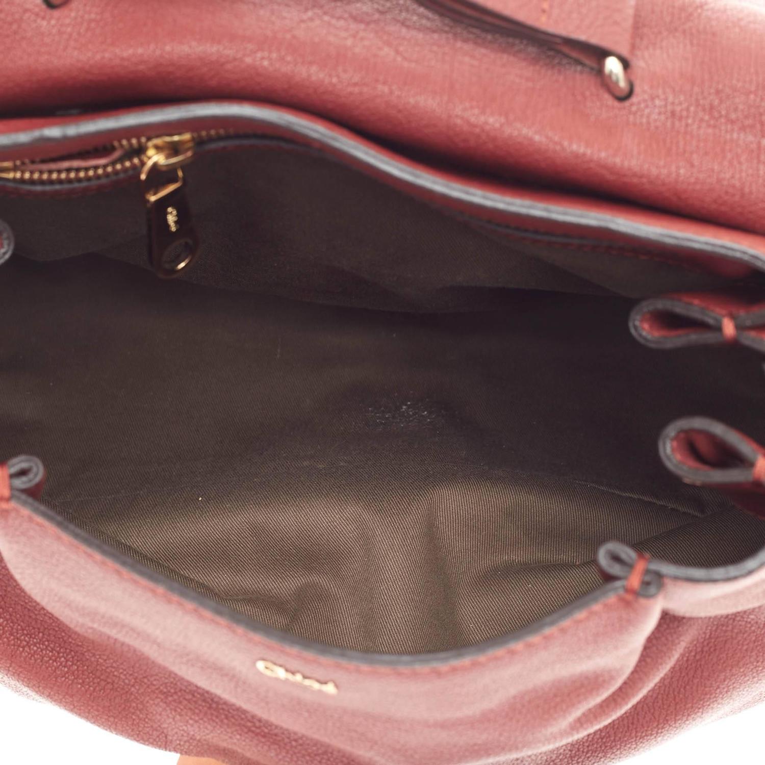 Chloe Elsie Convertible Satchel Leather Medium at 1stdibs