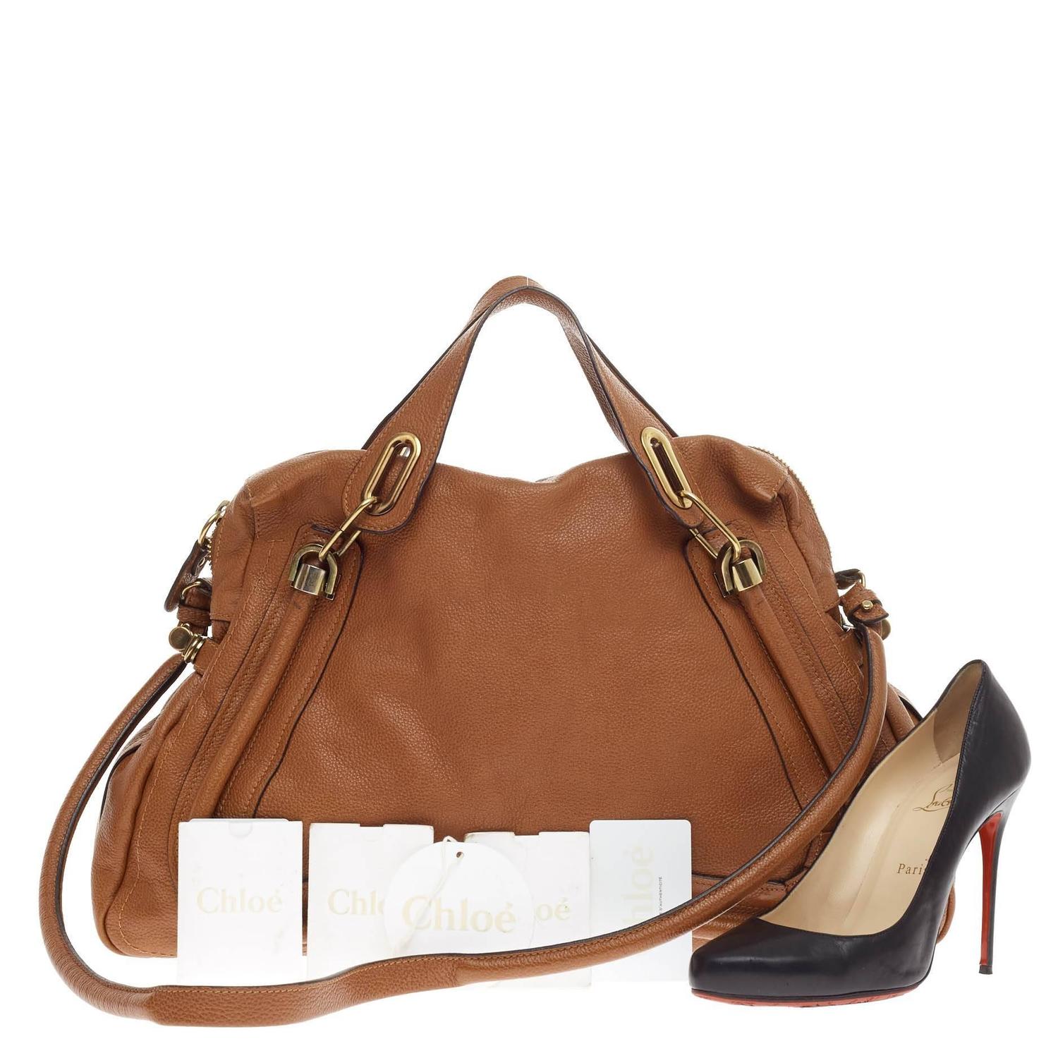 Chloe Paraty Top Handle Bag Leather Large at 1stdibs