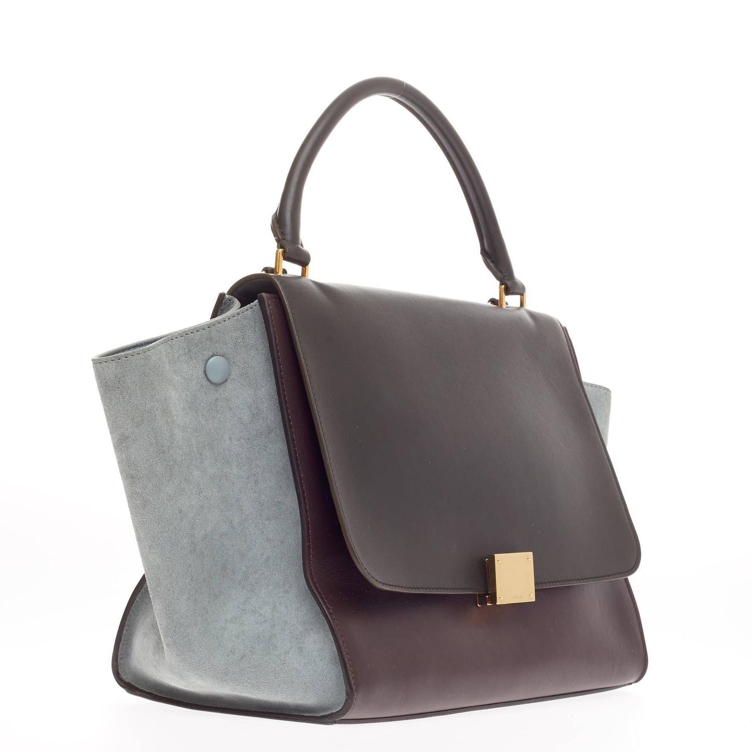 celine trapeze tricolor leather medium, original celine bags online
