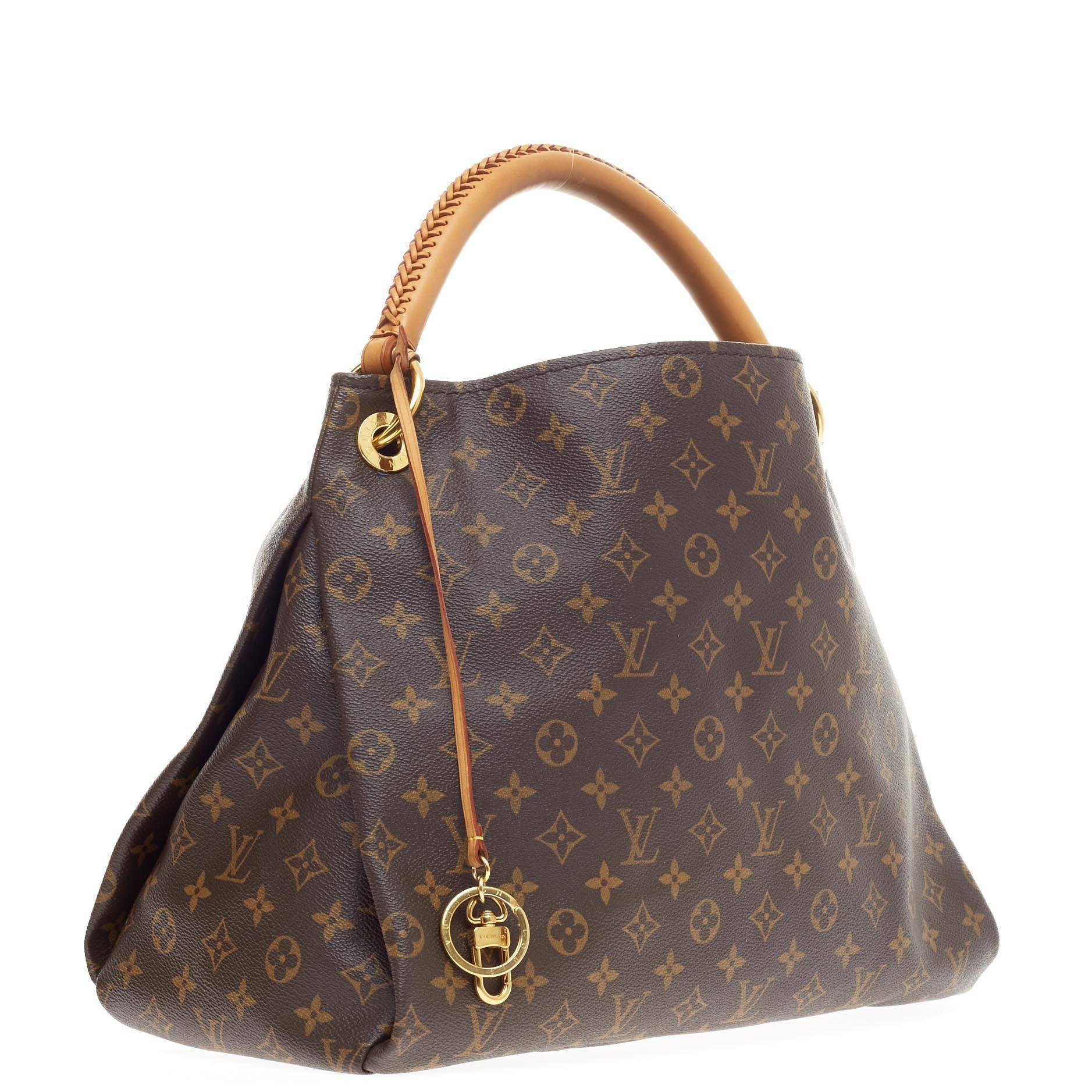 Louis Vuitton Kunstvolles Monogramm Leinwand MM (Schwarz)