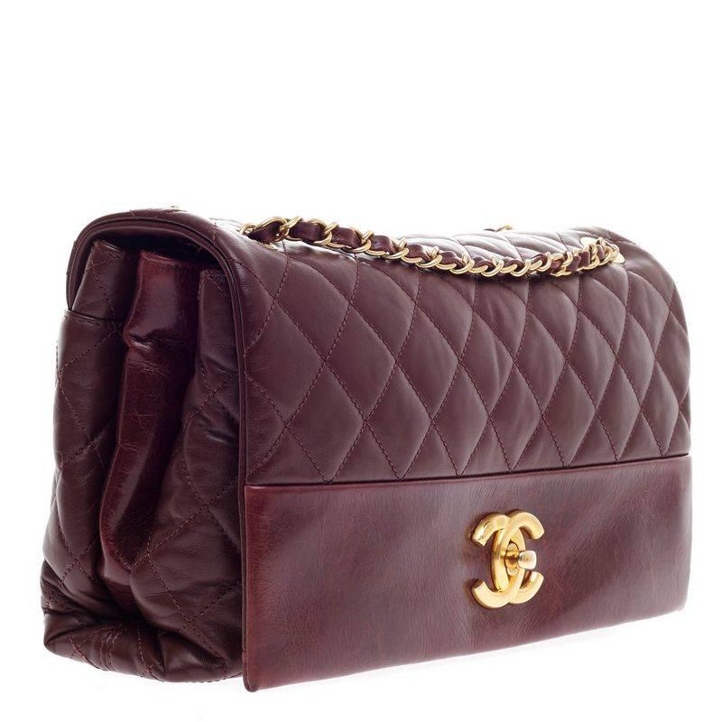 Women's Chanel Soft Elegance Flap Bag Distressed Calfskin Jumbo