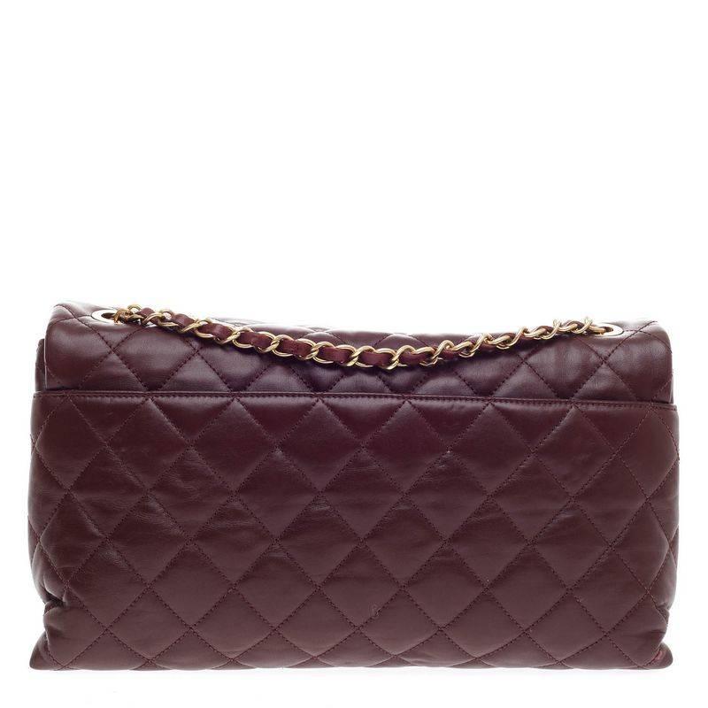 Chanel Soft Elegance Flap Bag Distressed Calfskin Jumbo 1