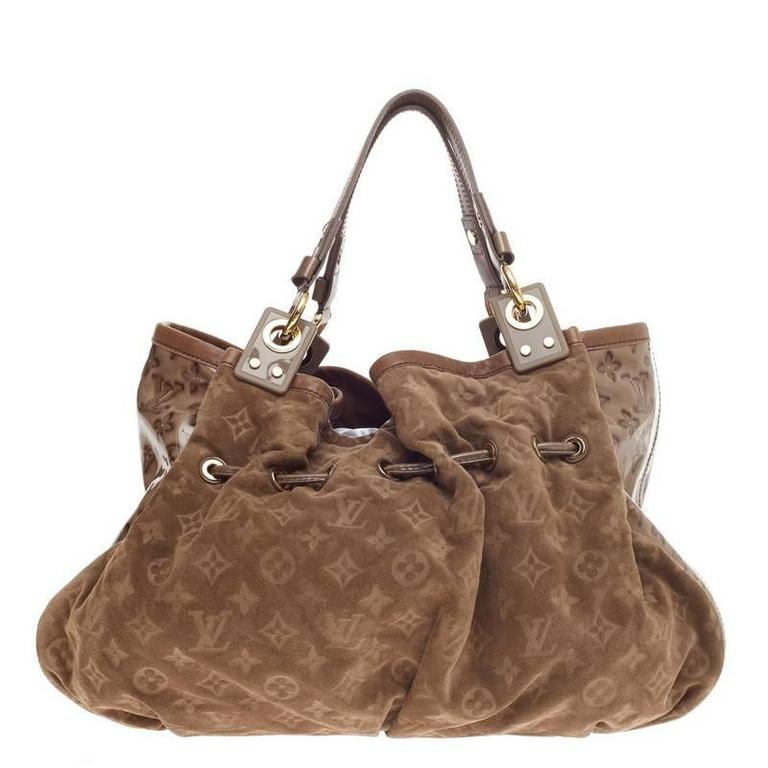 louis vuitton irene monogram embossed suede and patent for louis vuitton irene monogram embossed suede and patent for