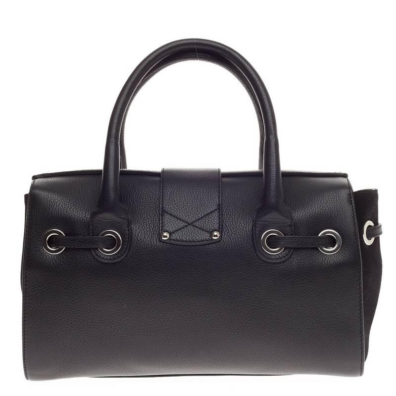 Jimmy Choo Rosalie Convertible Satchel Leather Small In Good Condition In NY, NY