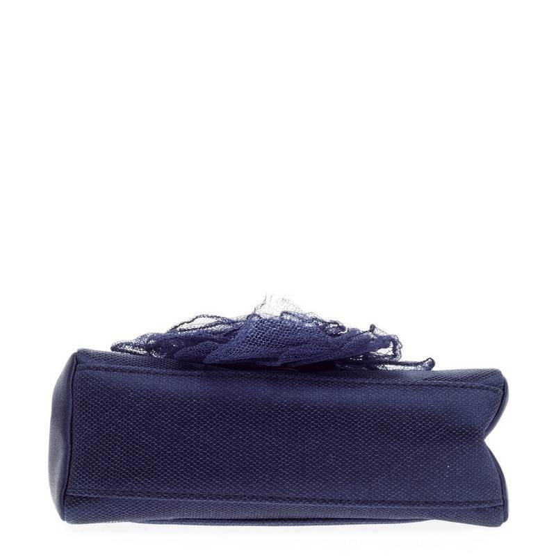 Chanel Rosette Flap Bag Satin and Mesh Mini 1