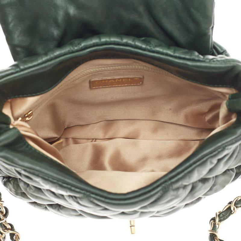 Chanel Bubble Quilt Flap Tasche Lammfell Medium 2