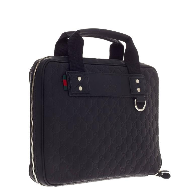 Gucci Laptop Bag Rubber Guccissima Leather Medium at 1stdibs