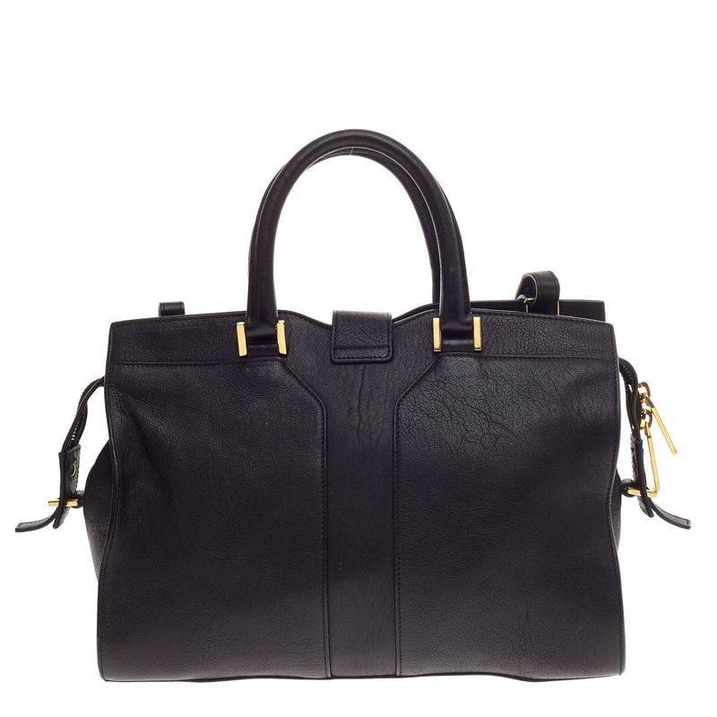 Women's Saint Laurent Chyc Cabas Tote Leather Small