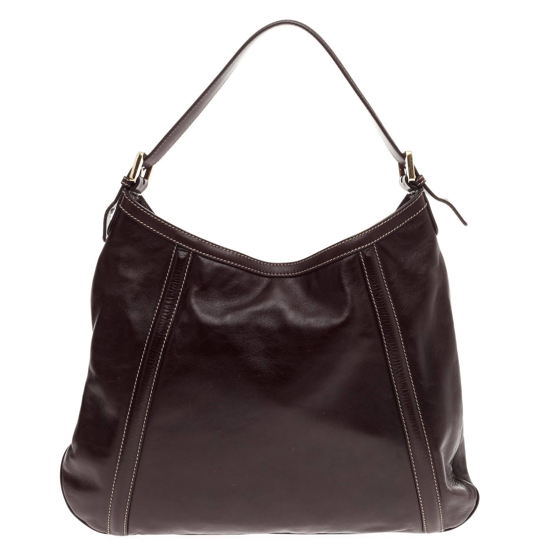 Gucci Britt Web Hobo Leather Medium 1