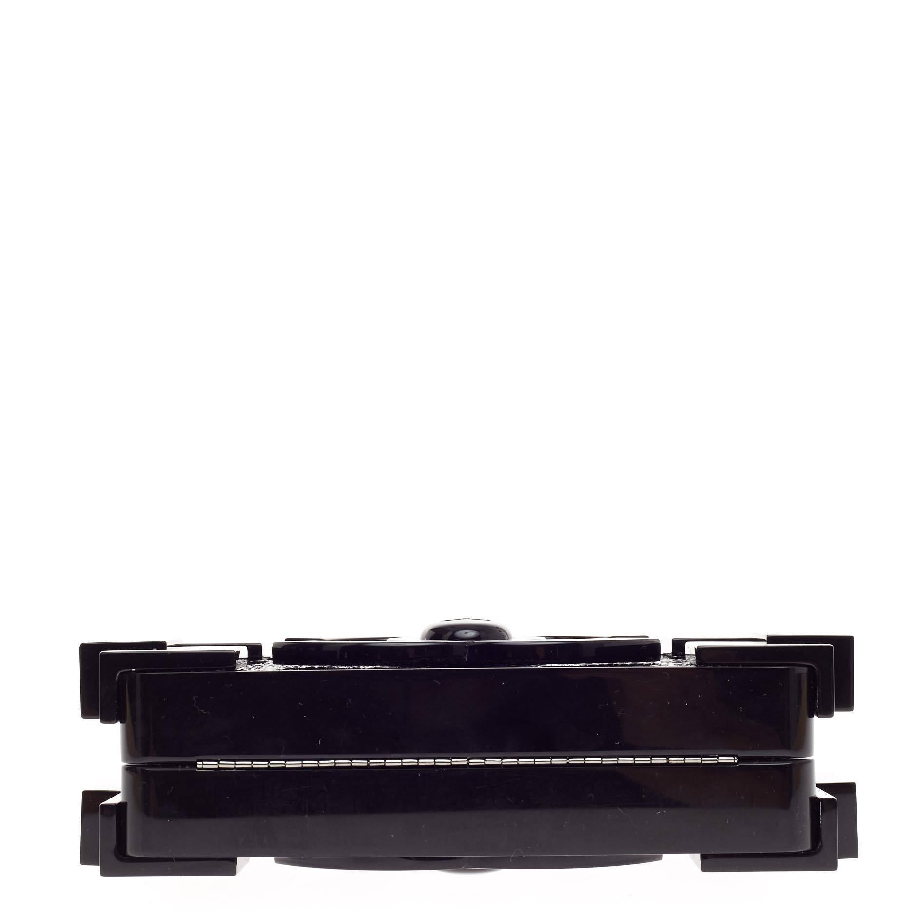 Chanel Lego Clutch Kristallverziertes Plexiglas 2
