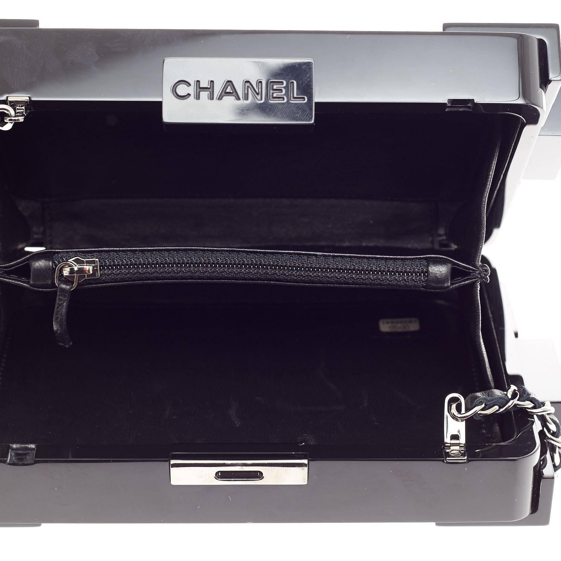 Chanel Lego Clutch Kristallverziertes Plexiglas 3