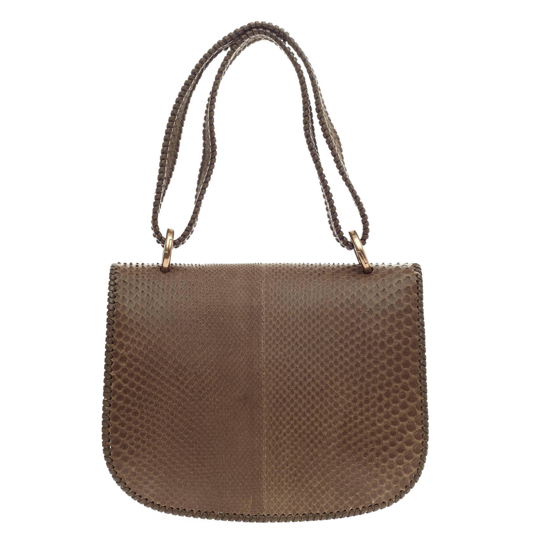 Women's or Men's Salvatore Ferragamo Kamelia Shoulder Bag Python