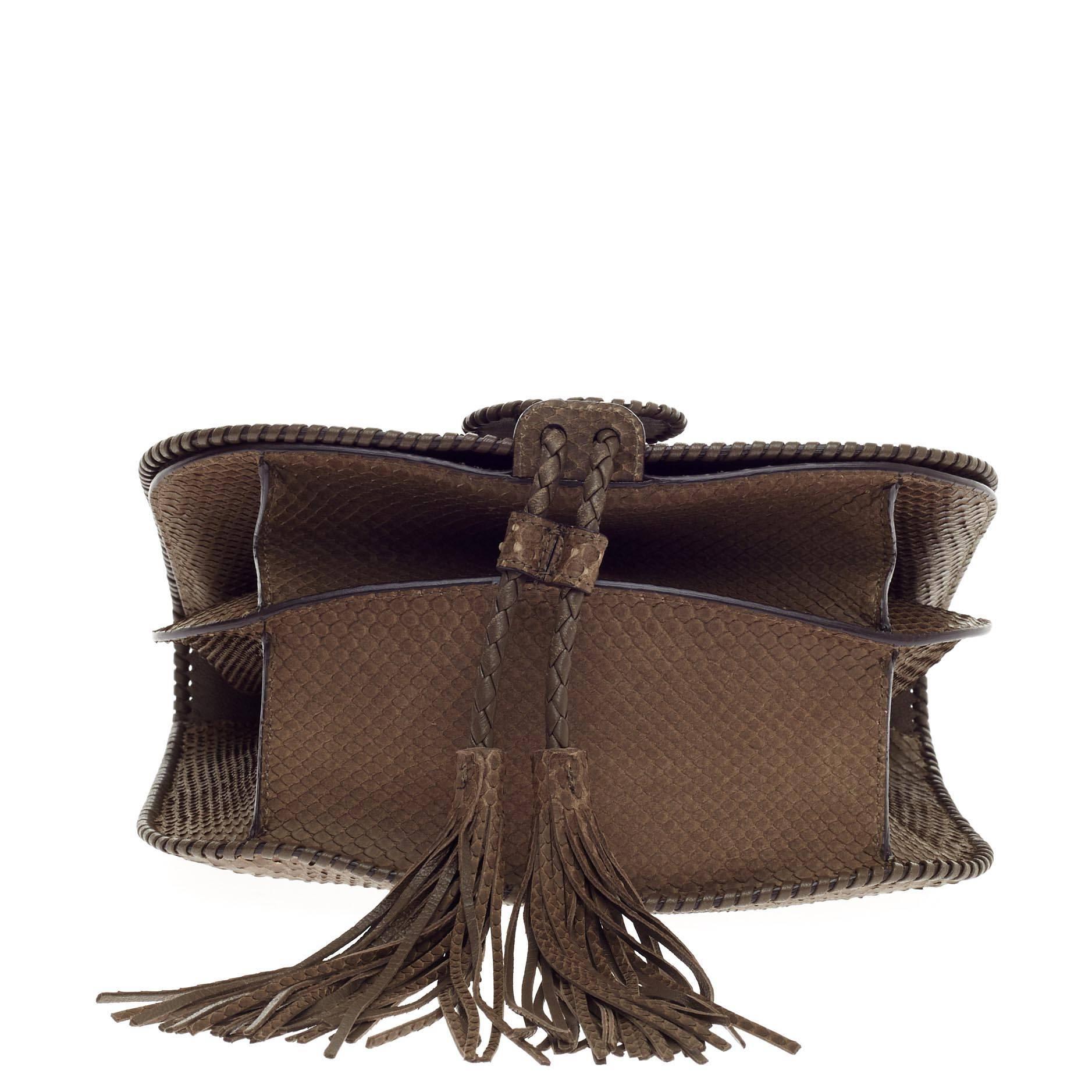 Salvatore Ferragamo Kamelia Shoulder Bag Python 1