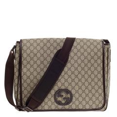 Gucci Interlocking G Messenger GG beschichtetem Segeltuch groß