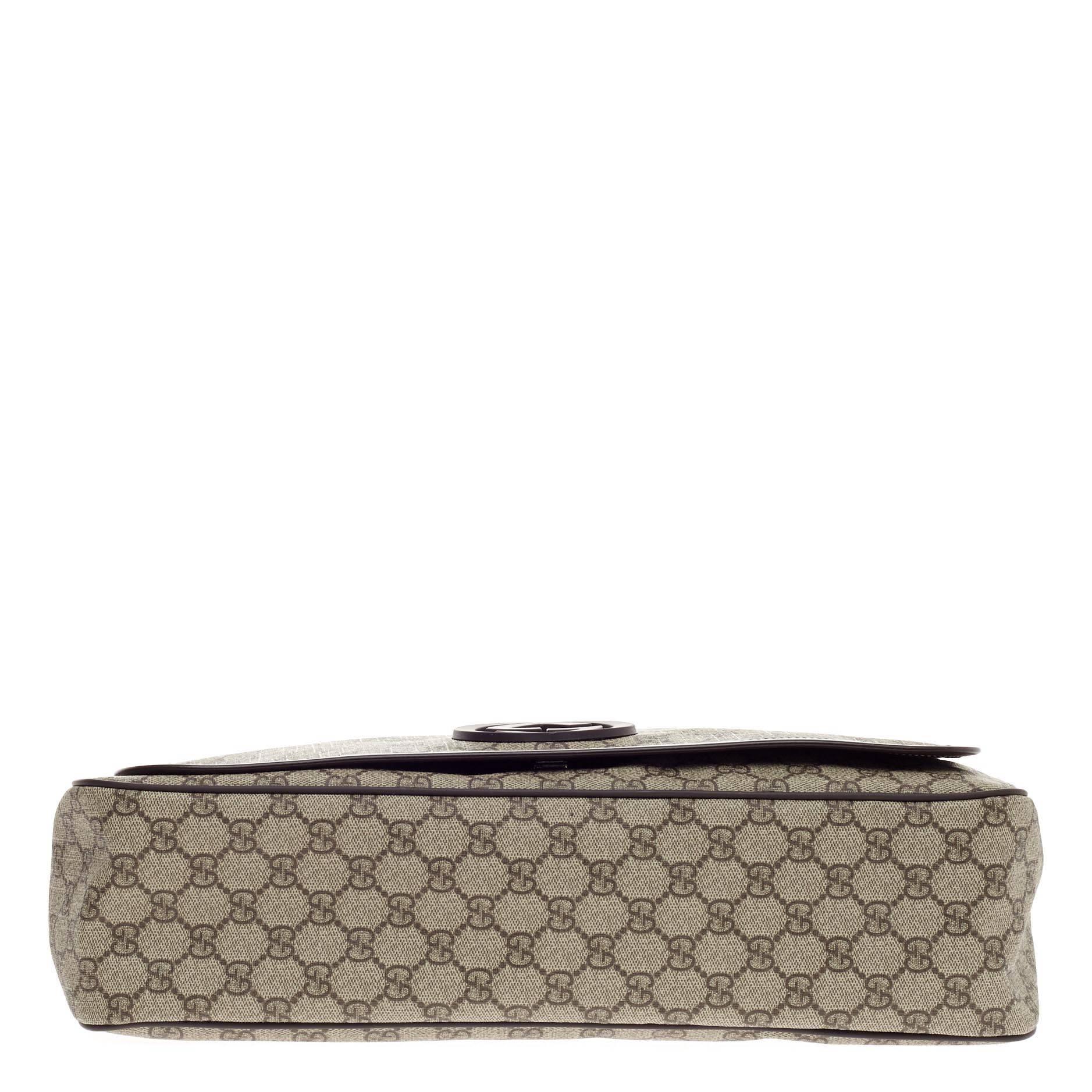Gucci Interlocking G Messenger GG beschichtetem Segeltuch groß 2
