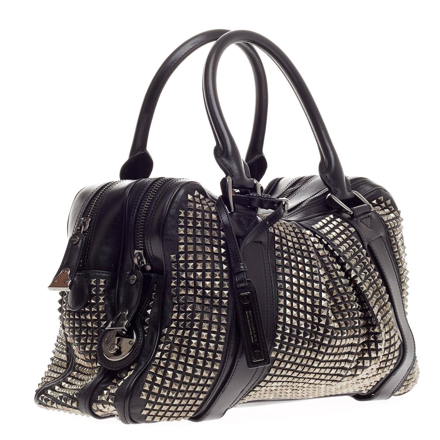 Burberry Knight Bag Studded Leather at 1stdibs