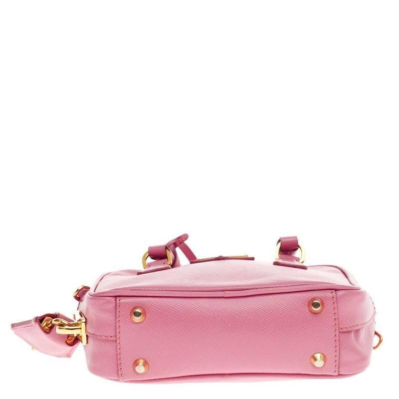 Prada Kette Bauletto Crossbody Saffiano Leder Mini für Damen oder Herren