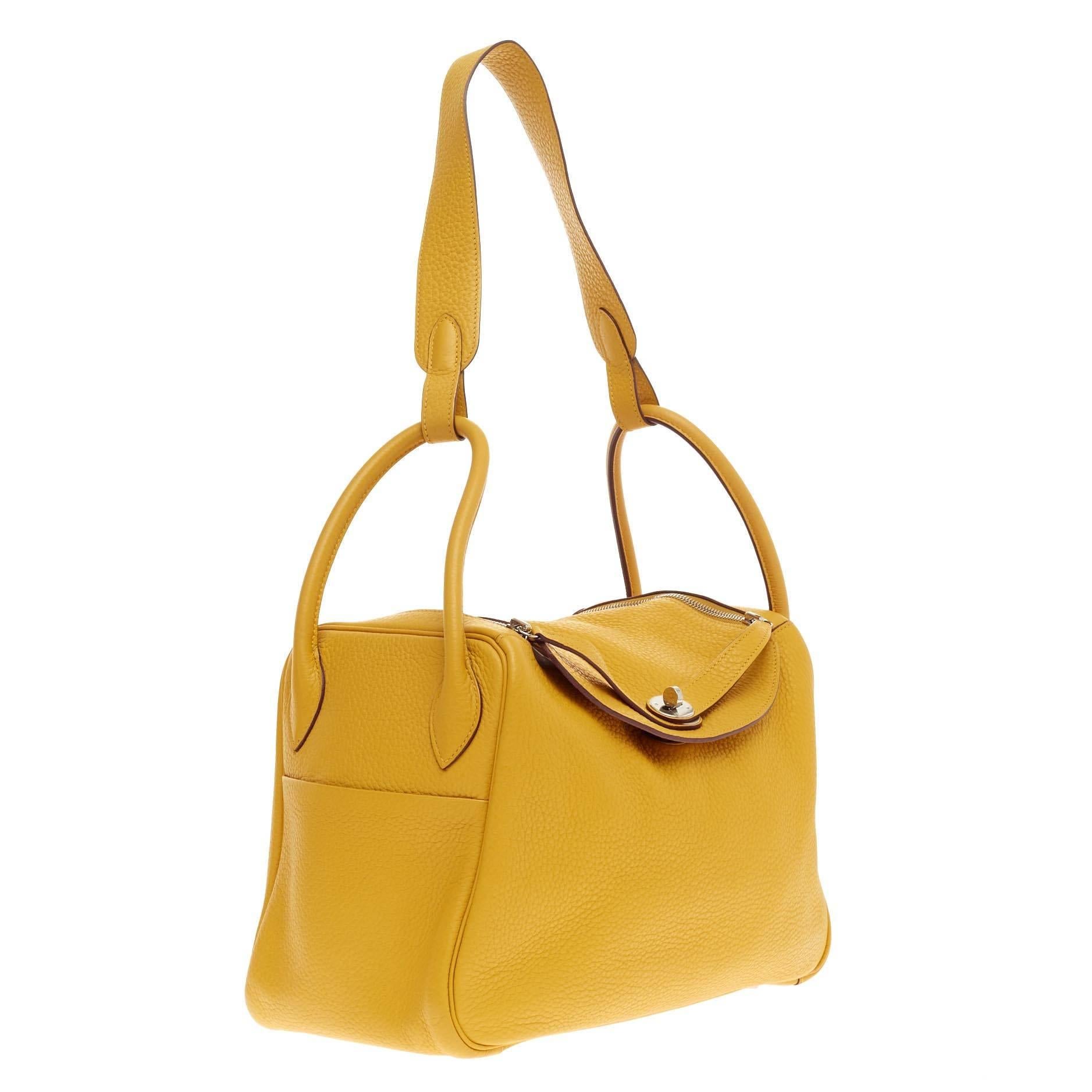 hermes lindy yellow