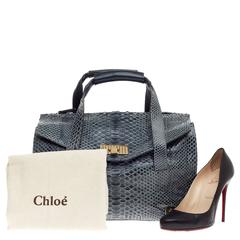 Chloe Sally Tote Python Large