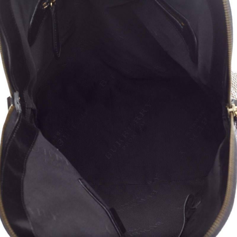Burberry St Ives Satchel Perforiertes City-Motiv Leder Groß 1
