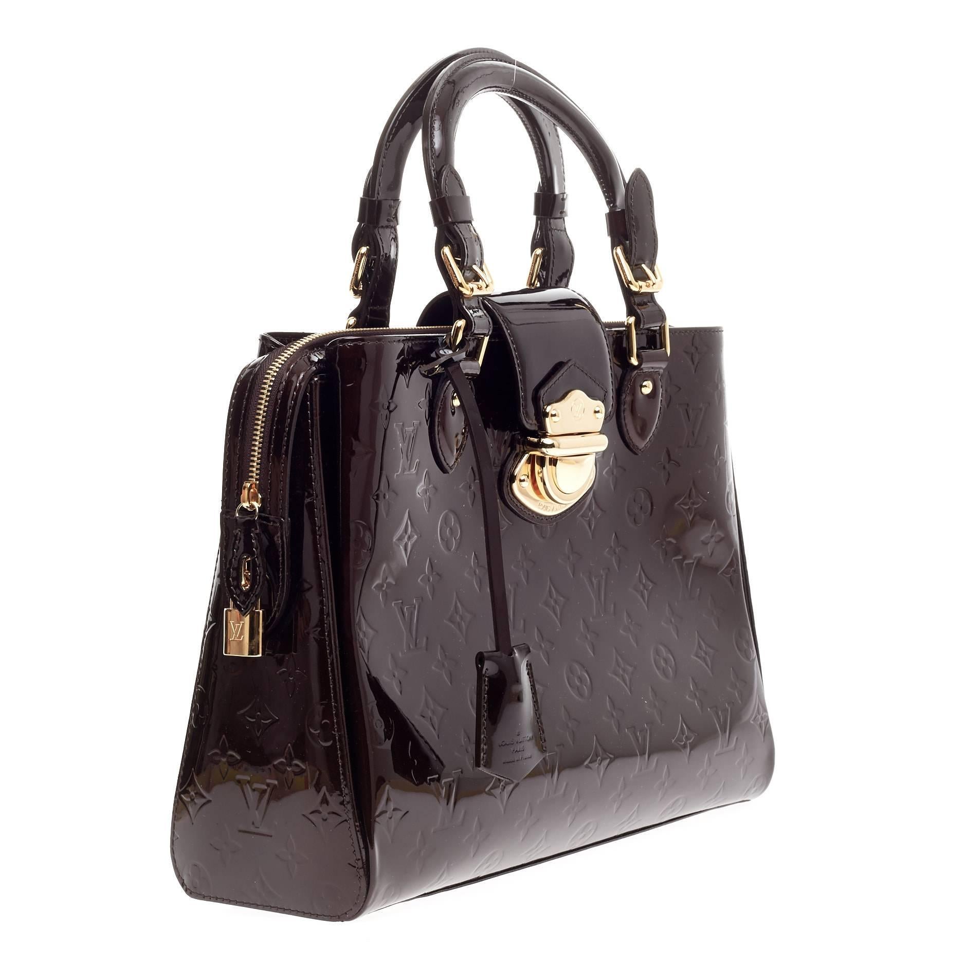 Black Louis Vuitton Melrose Avenue Monogram Vernis