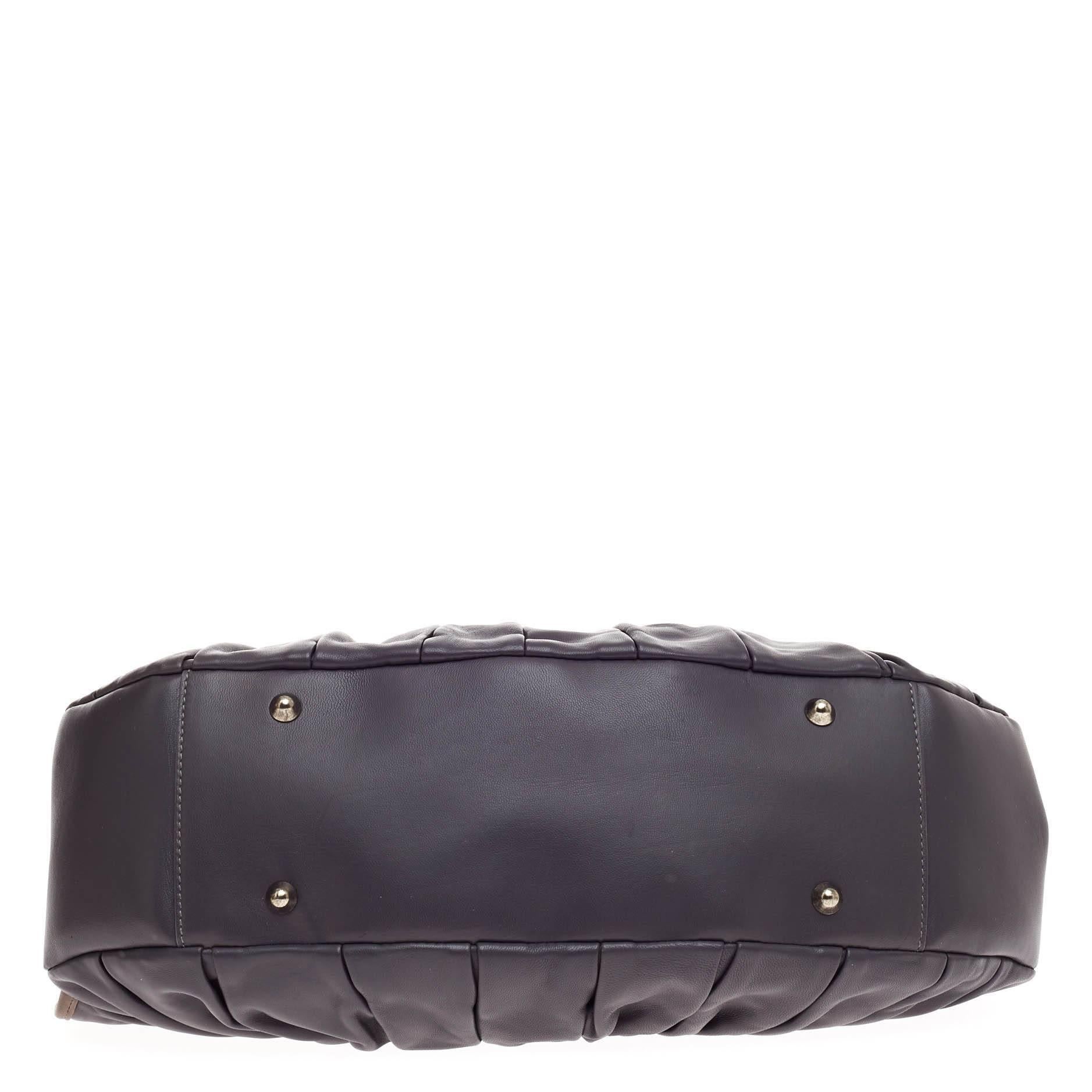 Women's Christian Dior Plisse Frame Bag Pleated Leather Medium