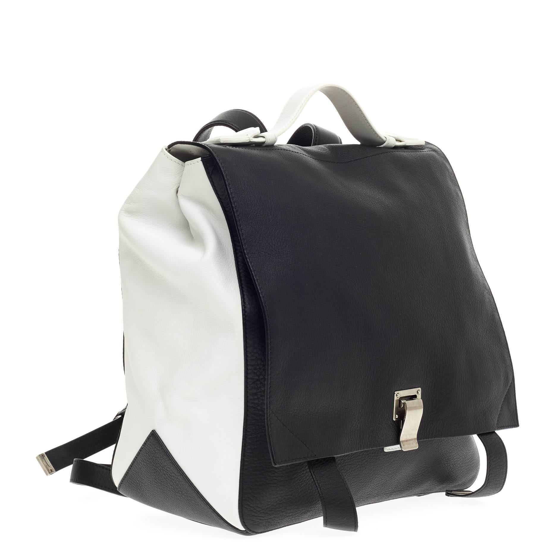 Black Proenza Schouler Courier Backpack Leather Medium