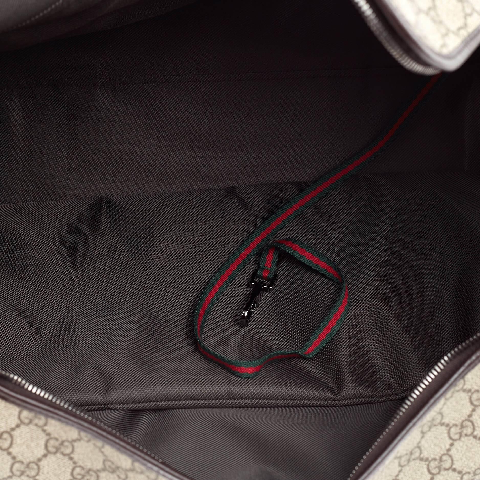 Brown Gucci Pet Carrier GG Canvas Large