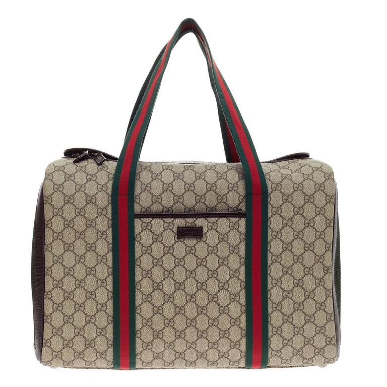 Gucci Pet Carrier GG Canvas Large at 1stDibs | gucci dog carrier, gucci dog  carrier for sale, gucci dog bag