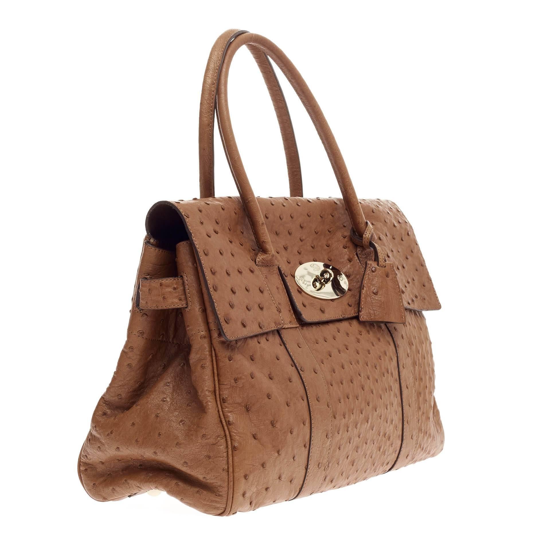mulberry ostrich bayswater bag