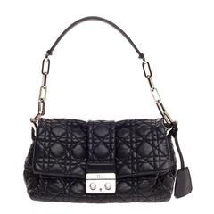 Christian Dior New Lock Flap Cannage Quilt Lambskin Small
