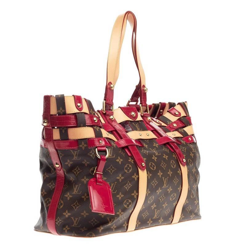 Louis Vuitton Salina Limited Edition Rubis Monogram Canvas GM In Good Condition In NY, NY