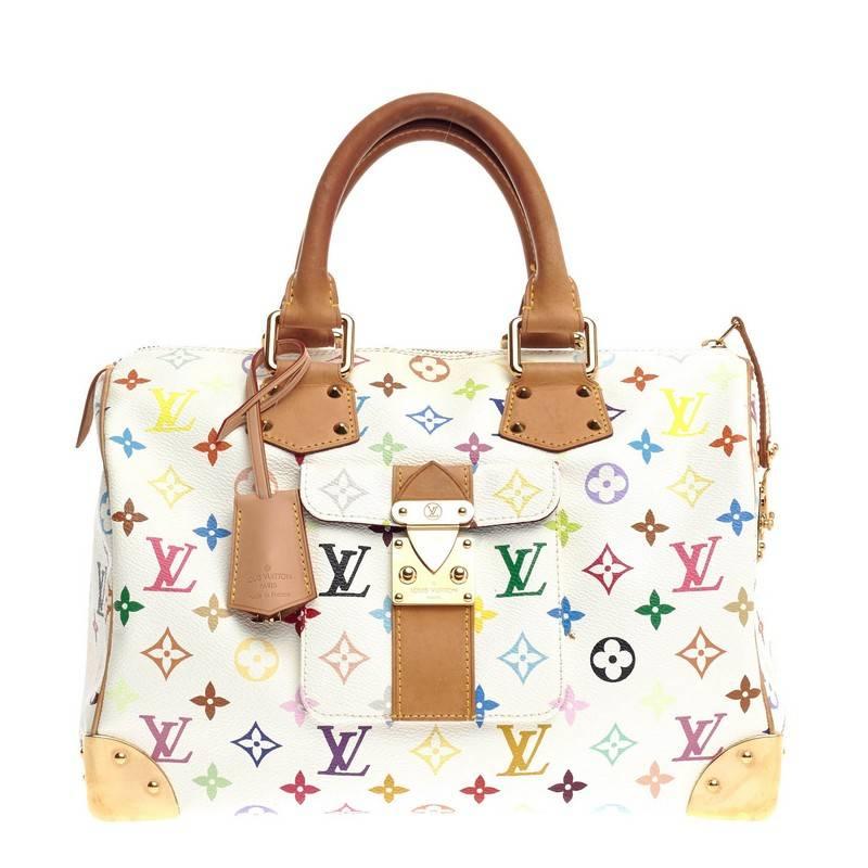 Louis Vuitton Speedy Monogram Multicolor 30 at 1stDibs