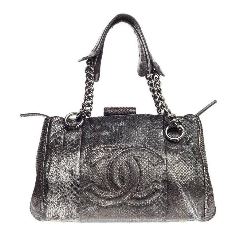 Petite shopping tote python tote Chanel Multicolour in Python - 26164767