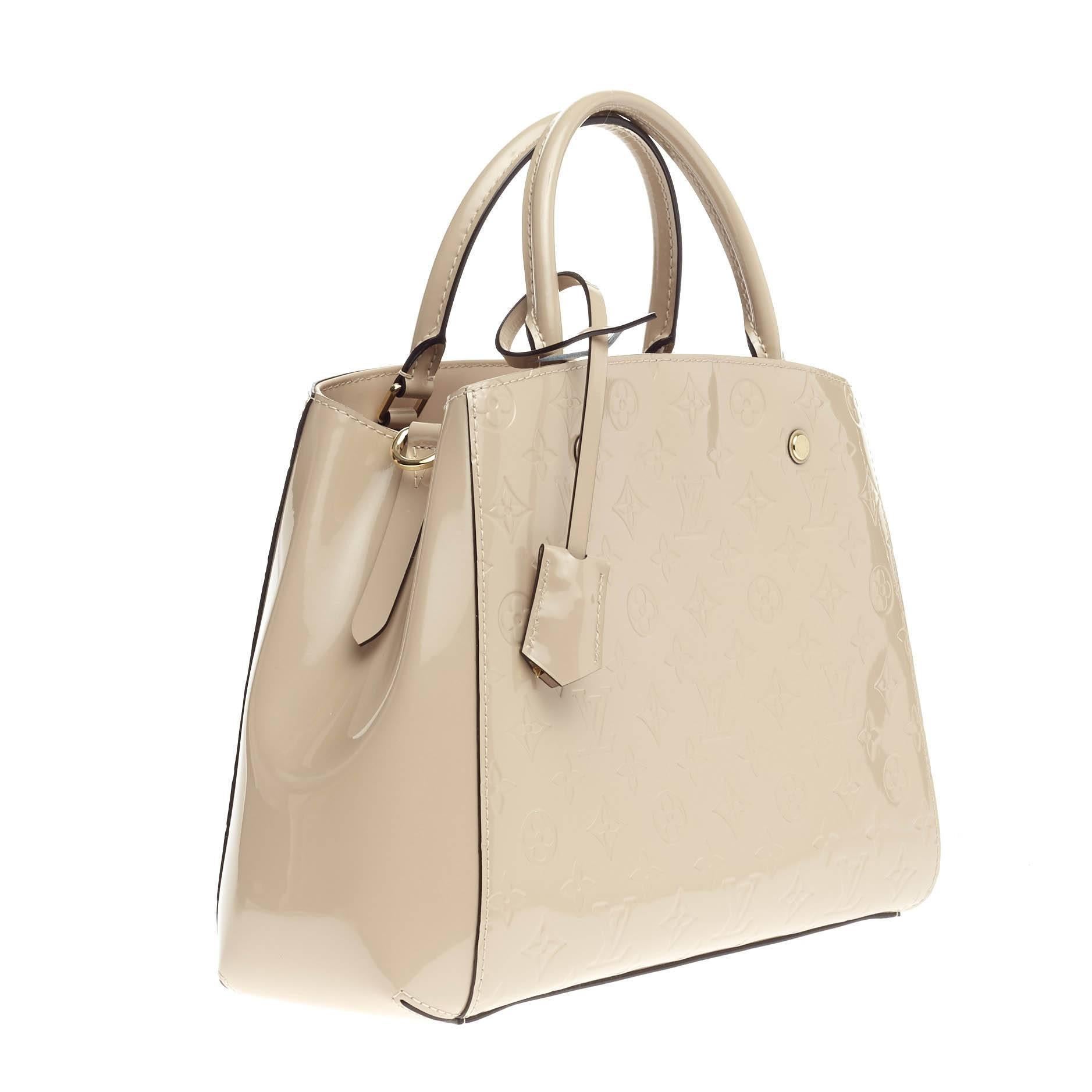 Louis Vuitton Montaigne Monogram Vernis MM In Good Condition In NY, NY