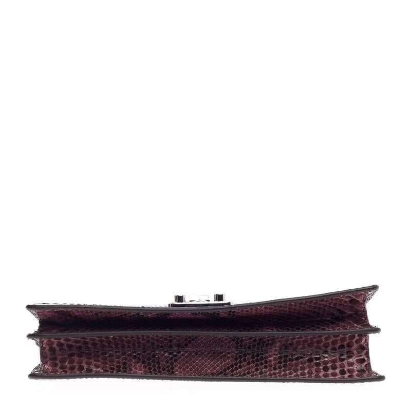 Gucci Lady Lock Briefcase Clutch Python 1