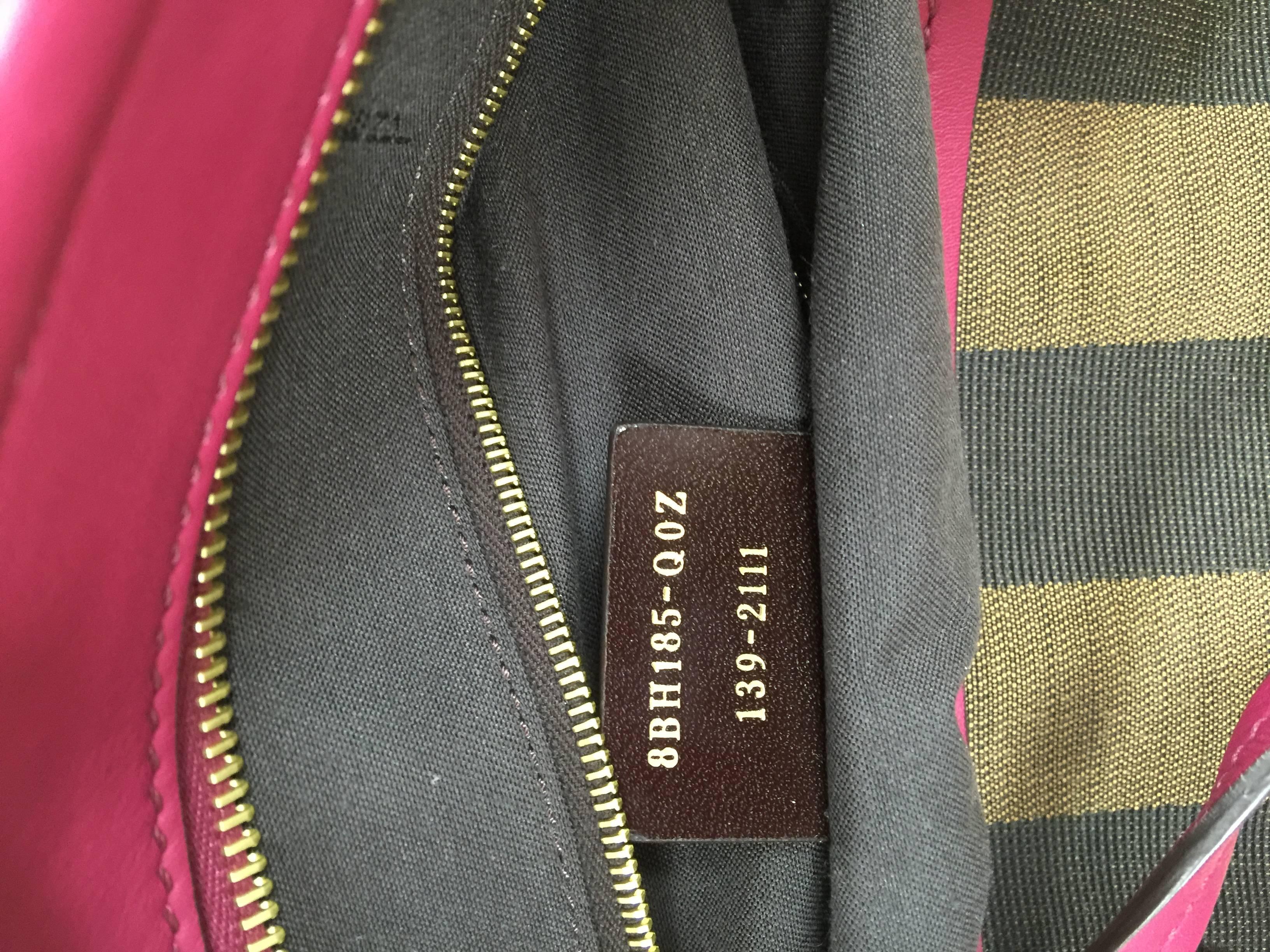 Fendi Pequin Roll Tote Canvas Large 5