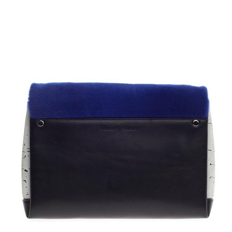 Proenza Schouler Elliot Clutch Calf Hair and Leather In Good Condition In NY, NY