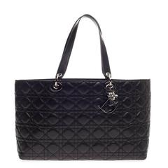Christian Dior Lady Dior Tote Cannage Quilt Lambskin Large