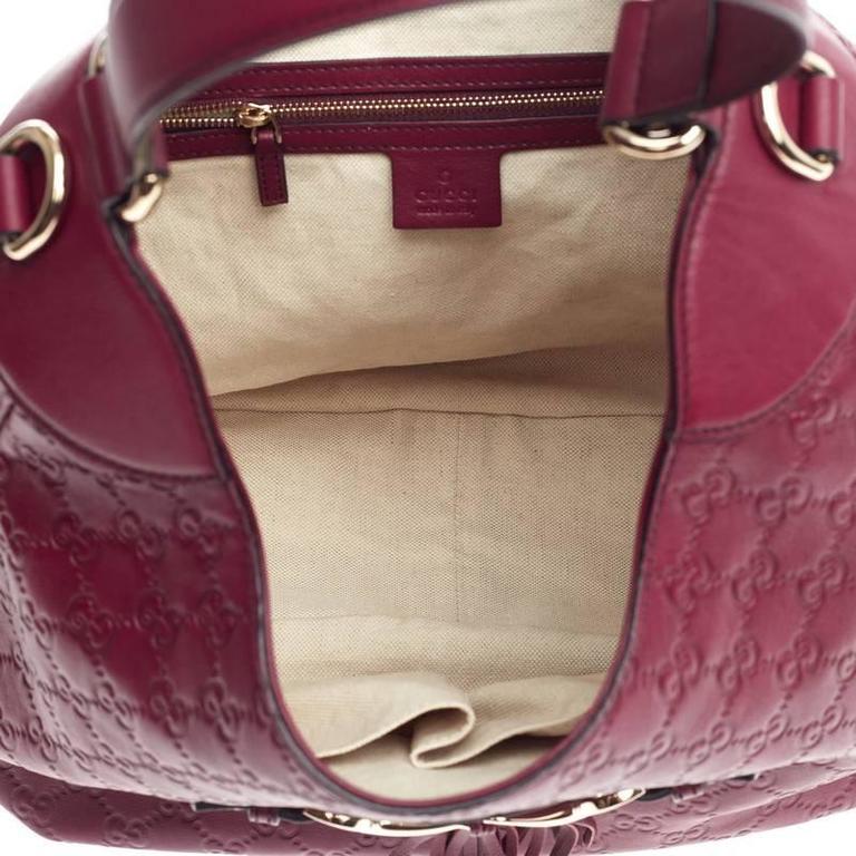 Gucci Emily Guccissima Leather Hobo Handbag 322226 Black Bag : :  Shoes & Handbags