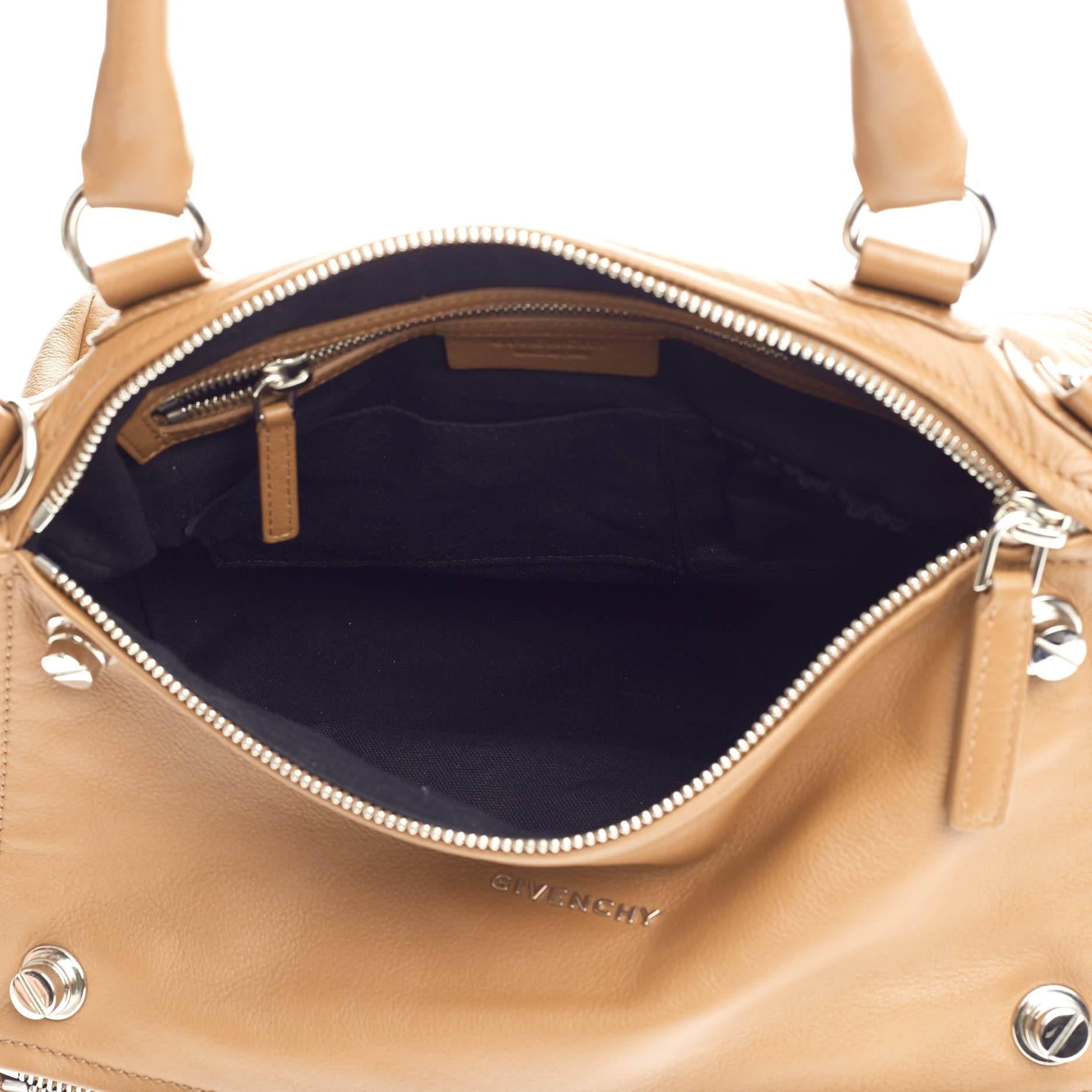 Brown Givenchy Pandora Bag Bolt Stud Leather Medium