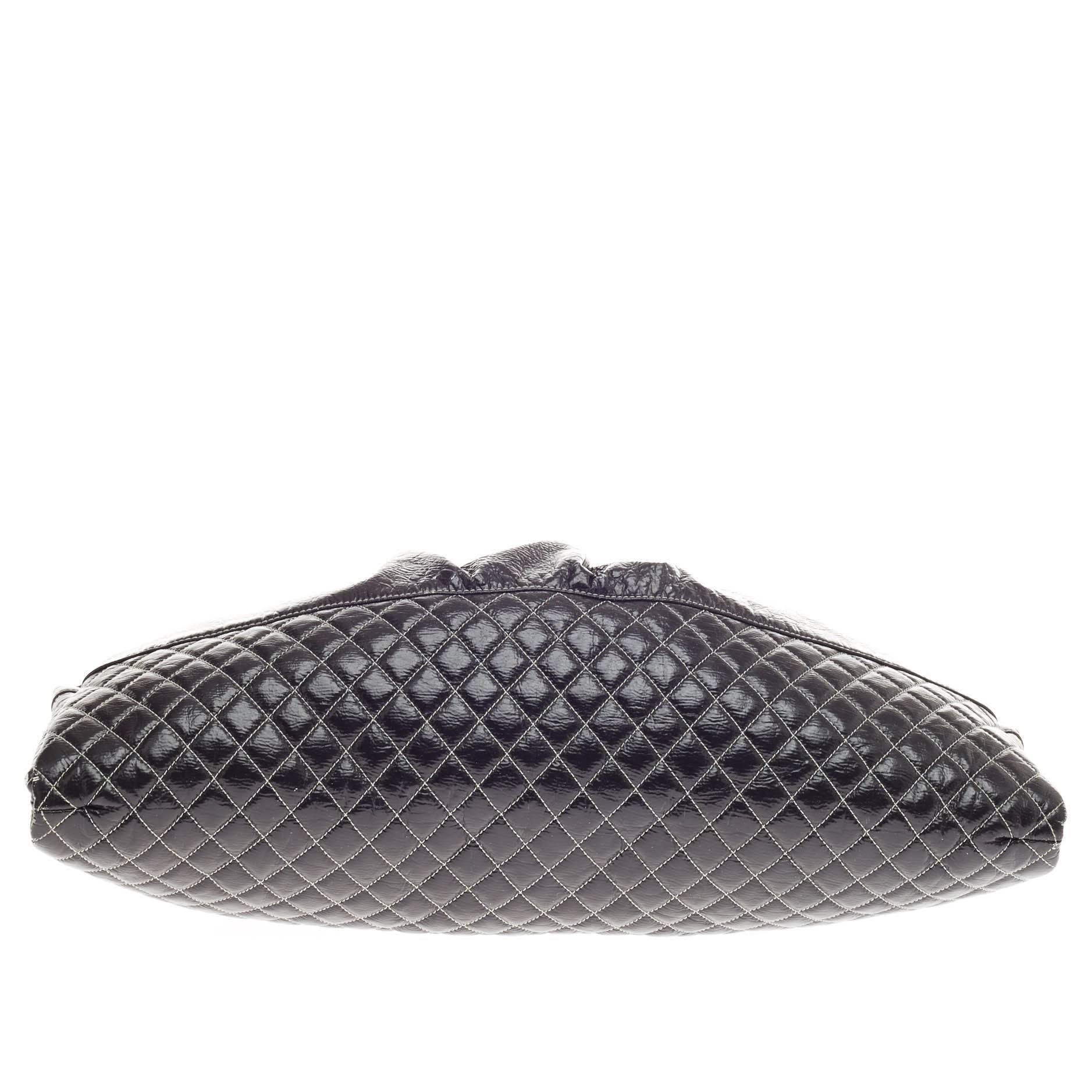 Chanel Melrose Degrade Cabas Tote Patent In Good Condition In NY, NY