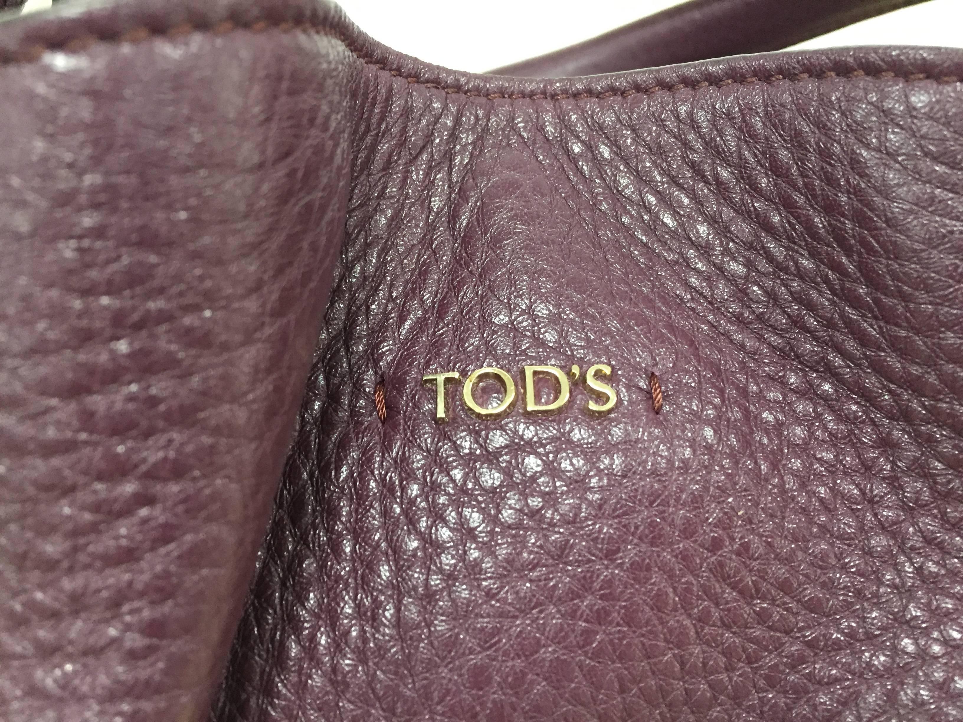 Tod's Flower Bag Leather Medium In Good Condition In NY, NY