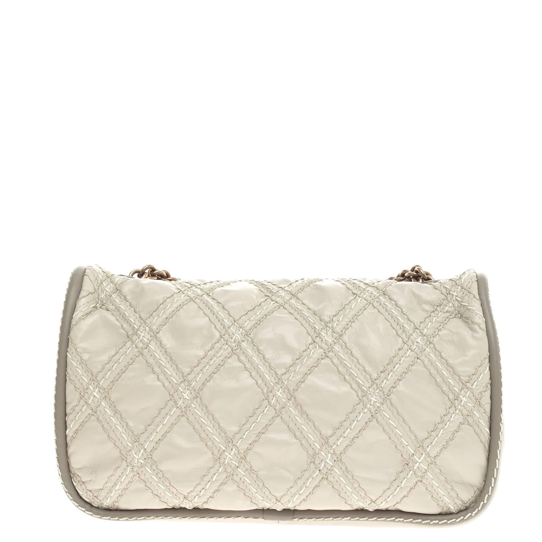 Women's or Men's Chanel Triptych Flap Quilted Calfskin Small