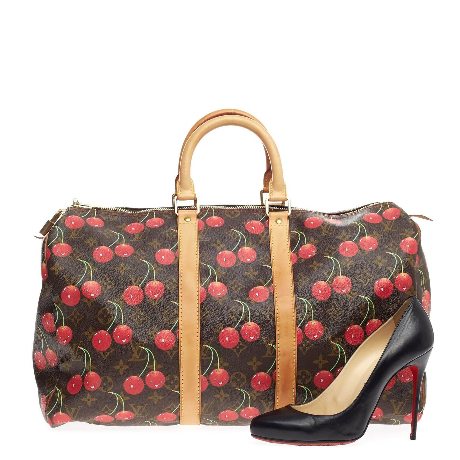 Louis Vuitton Keepall Limited Edition Cerises 45 at 1stdibs