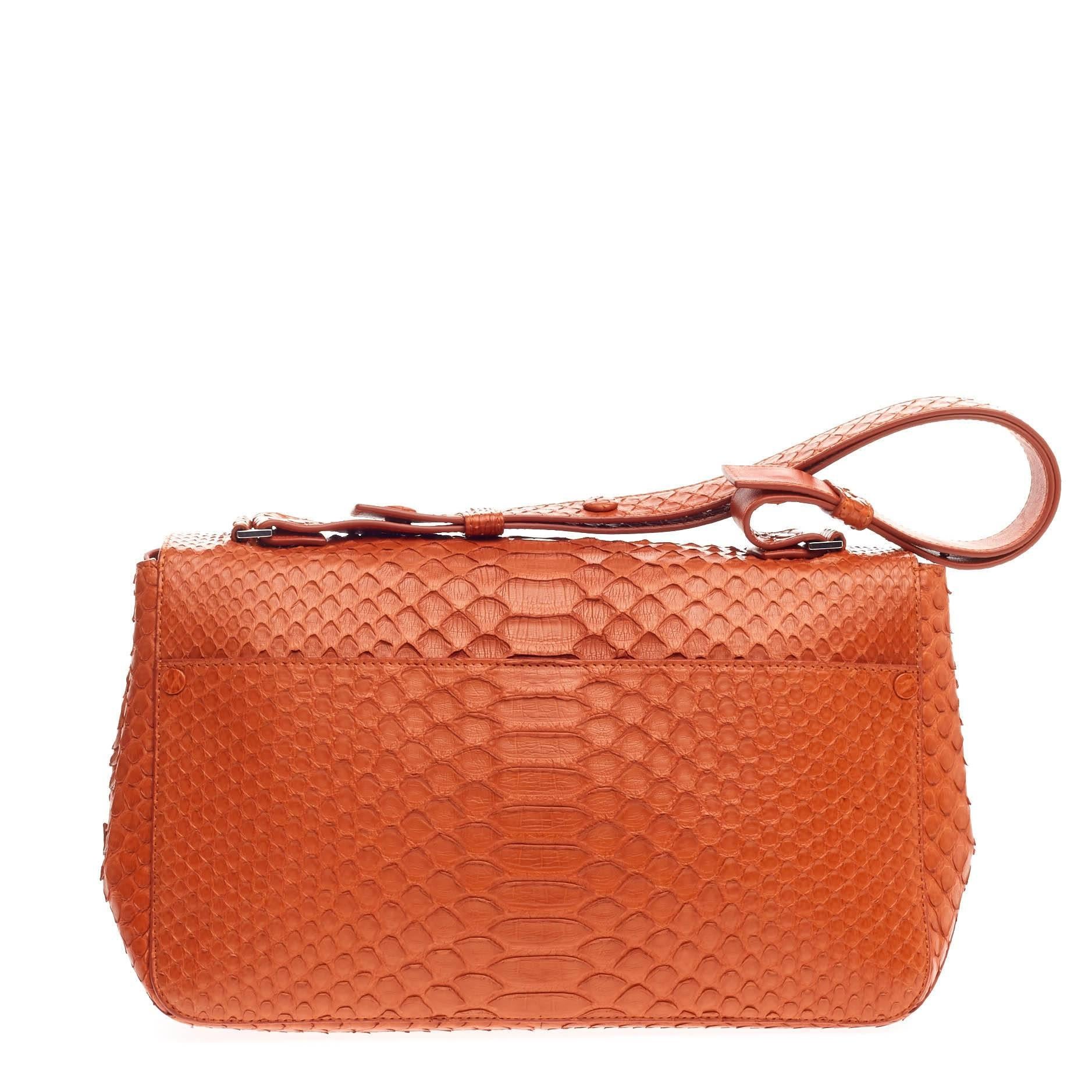 Proenza Schouler Courier Python Medium In Good Condition In NY, NY