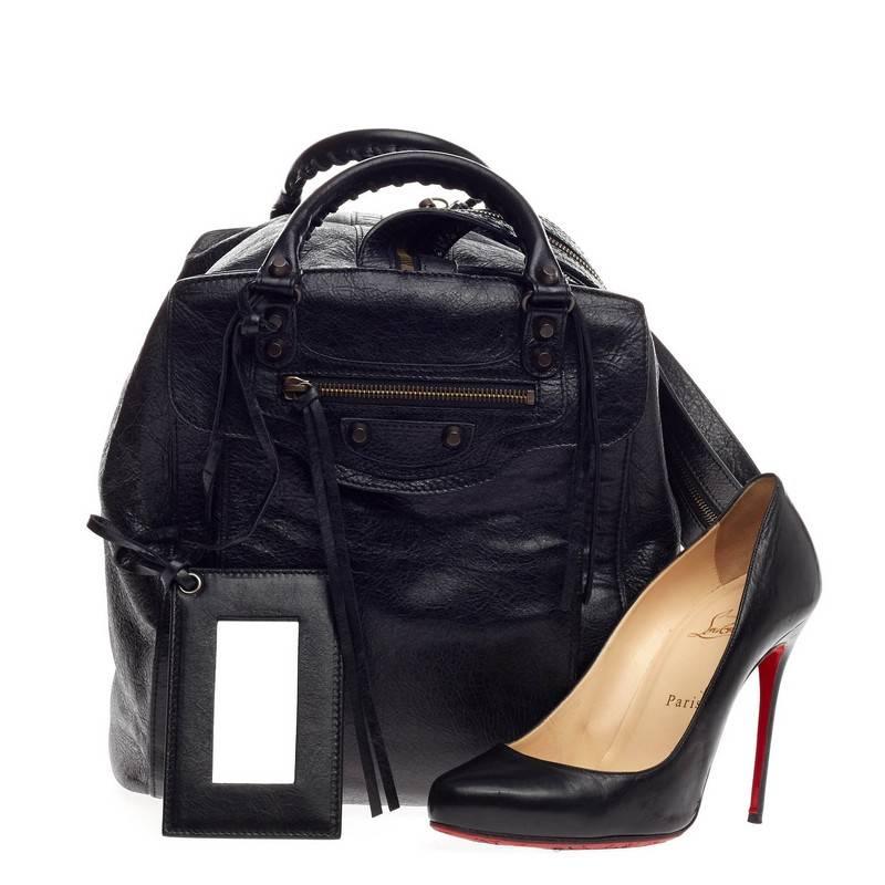 Balenciaga Classic Zip Traveler Backpack Leather at 1stDibs