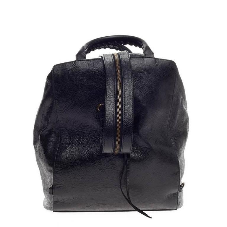 Balenciaga Classic Zip Traveler Backpack Leather at 1stDibs